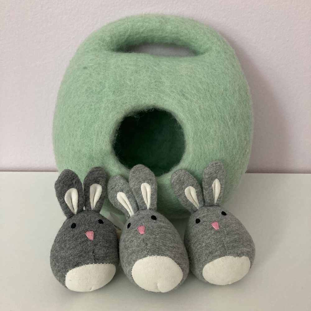 Lovevery Bunnies in a Felt Burrow - Picture 7 of 7